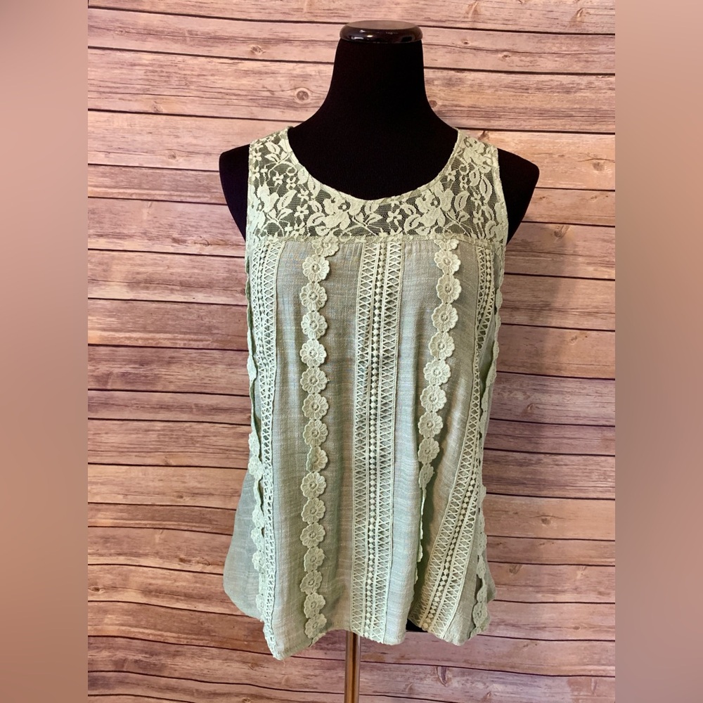 Forgotten Grace Lace Trim Top